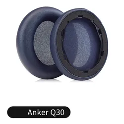 Premium Protein Ear Pads for Headphones - Soft Foam Cushions, High Quality (Blue for Q30)