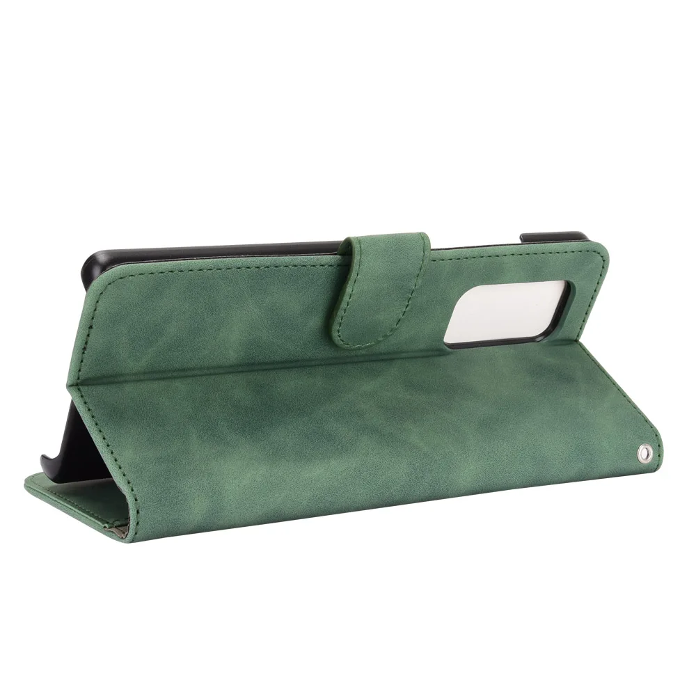 Custodia Flip Per LG V30 - Tessuto Oxford E Pelle PU Con Tasche Per