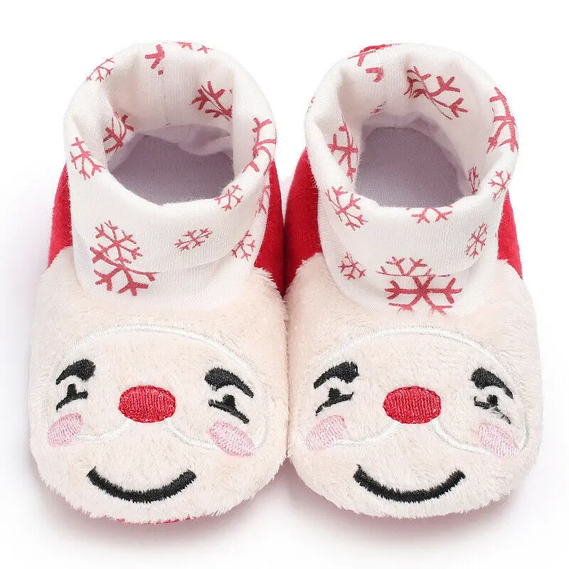 

Baby Shoes Cute Christmas Newborn First Walkers Slippers Winter Warm Casual Baby Boots