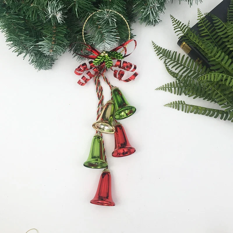 Рождественское украшение в виде колокольчиков для домашней двери, Рождественская елка, подвесная подвеска-колокольчик, украшения, Новогодние товары для фестиваля