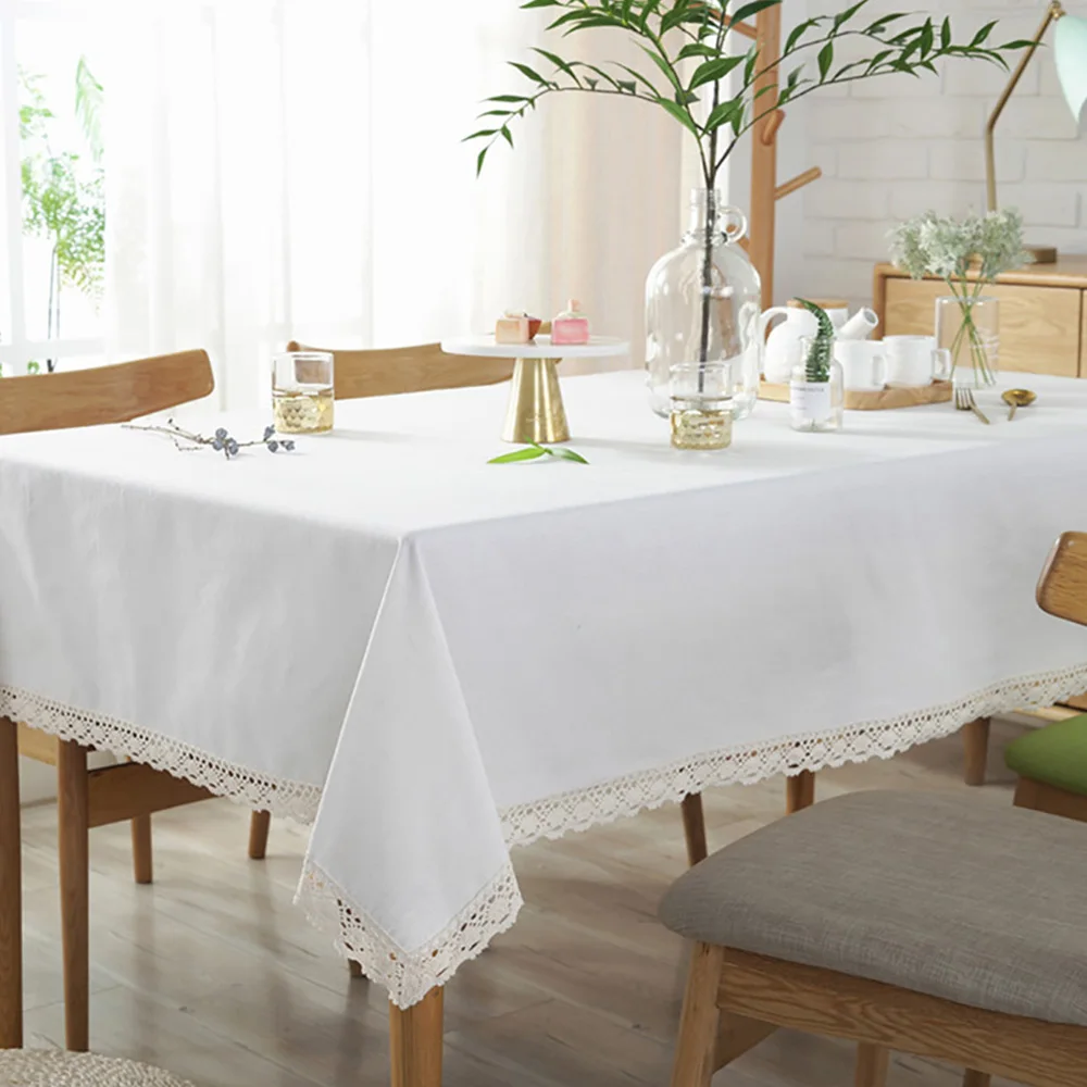 Lychee Off White Linen Tablecloth Oilproof Thick Rectangular Party Lychee Off White Linen Tablecloth