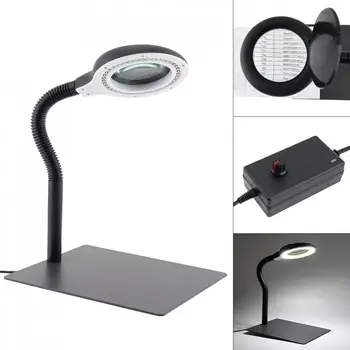 

Table Light Wlks-608 110V 220V 18W Magnifying Glass Brightness Light Desk Lamp 15X 40 LED Lighting for Home Reading Illuminating