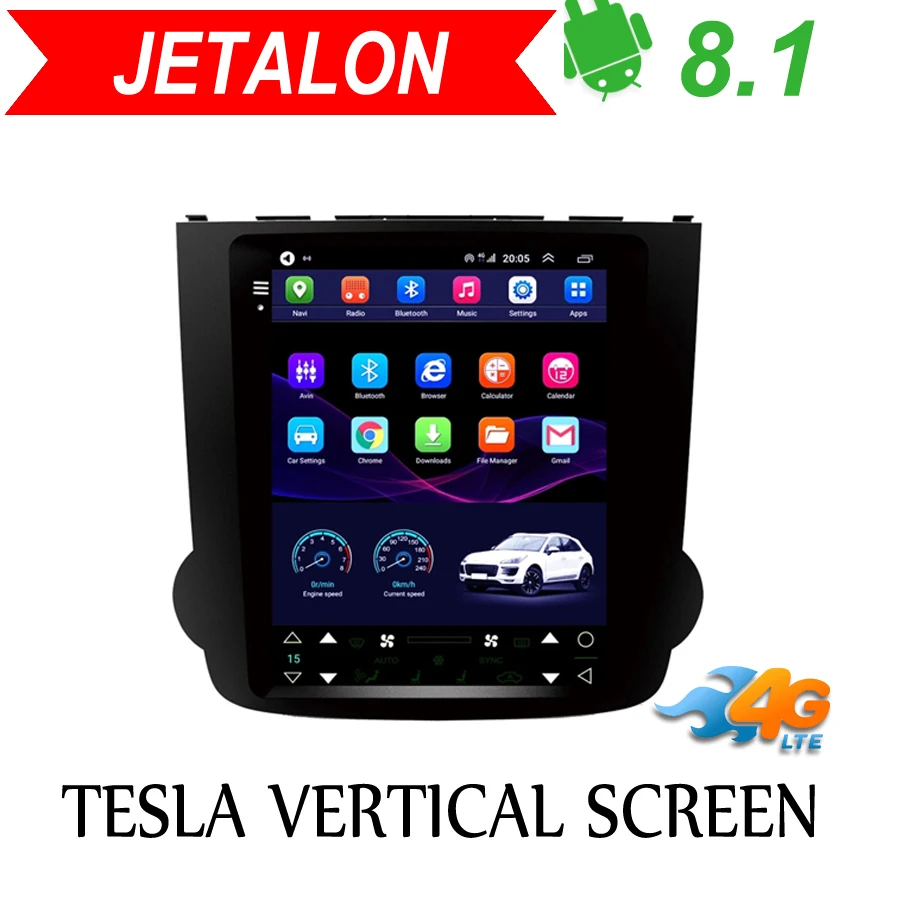 Jetalon Smart Car Navigation 4G Network for Honda CRV 2007-2011 stereo Android Car GPS Vertical radio Reversing Image All-in-One