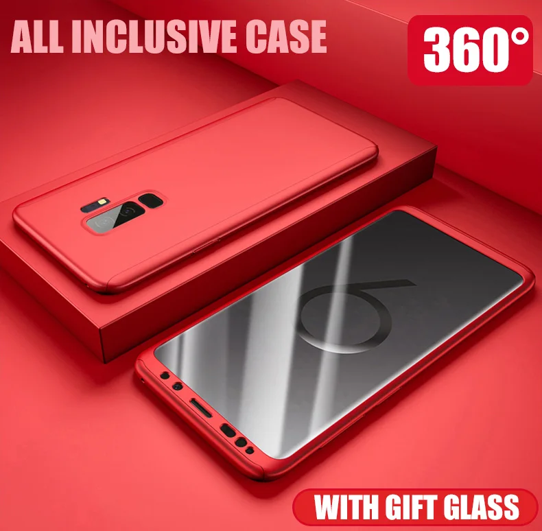 

Protective Case for Samsung Galaxy A9 A8 A7 A6 A5 A3 A30 A20 A10 Back Shell Glass Film Case for Samsung A7 A6 A5 Note 5 4 3