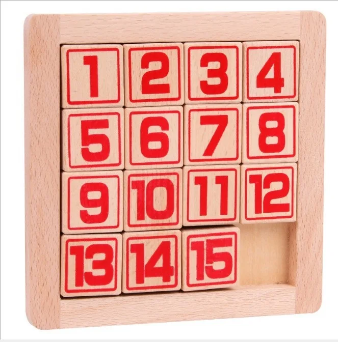 

Brain Educational Toy with Numbers Huarong Jigsaw Puzzle with Numbers Sliding Children Sudoku Boxed Magic Board China Mobile Boa