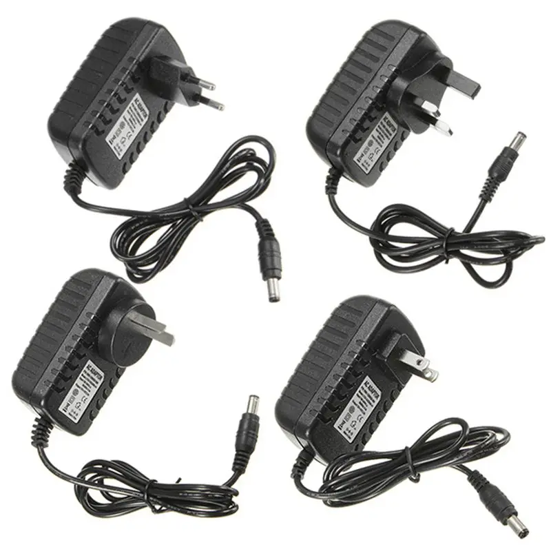 AC100-240V к DC12V 2A 24W адаптер питания для полосы света+ гнездовой разъем
