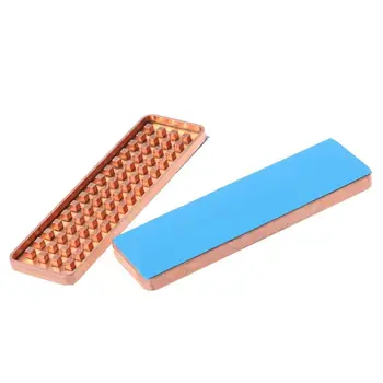 

Copper NVME NGFF M.2 Heat sink 2280 SSD Metal Sheet Thermal Conductivity Silicone Wafer Cooling Fan M2 Heatsink U1JA
