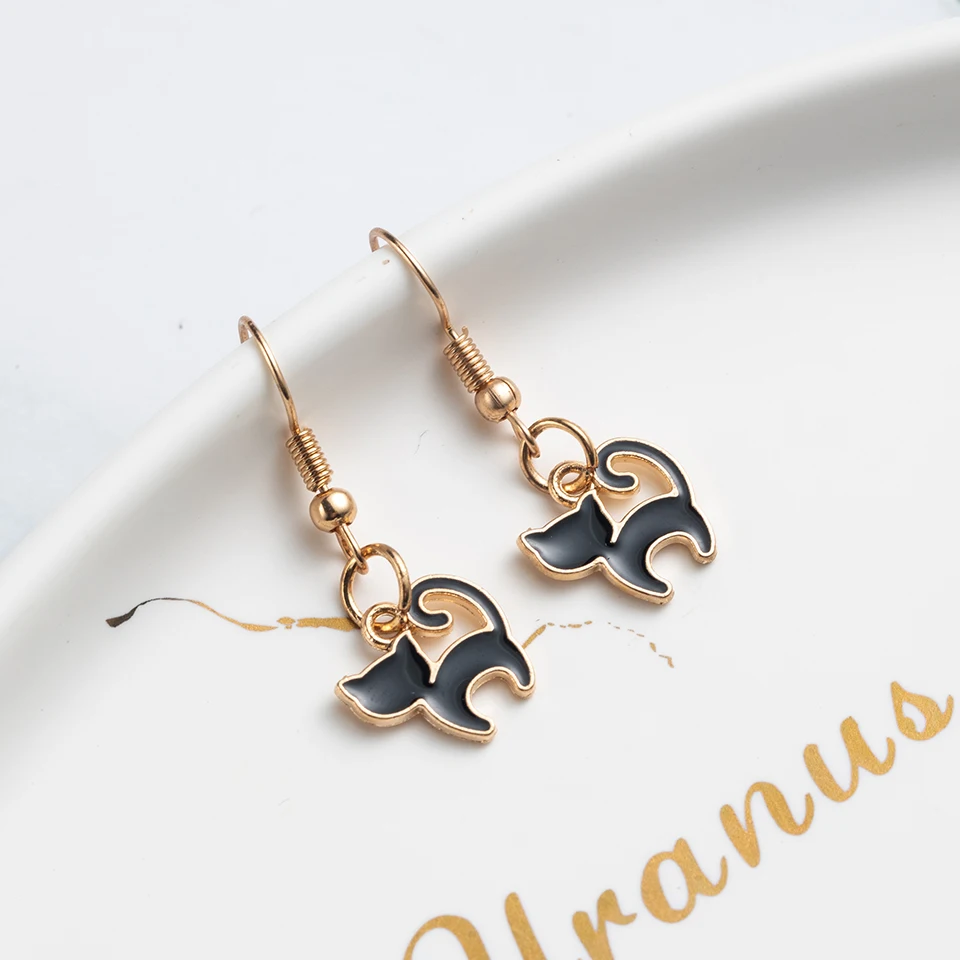 

korean cat gold giraffe animal vintage fashion earrings 2019 long Dangle Drop Earrings for Women gifts Jewelry party Accessories