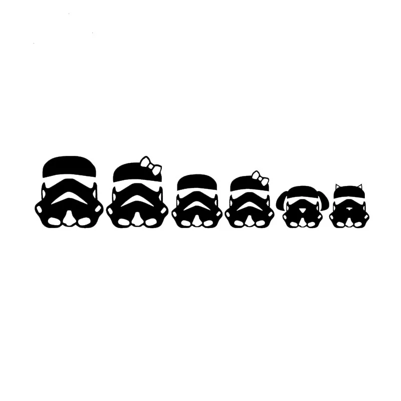 

Car Stickers Decor Motorcycle Decals Trooper Family Decorative Accessories Creative Sunscreen Waterproof PVC,20cm*4cm