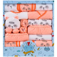 18 teile/los Neugeborenen Baby Junge Mädchen Kleidung Infant Anzug Sommer Herbst Kleidung Weiche Unterwäsche Kleinkind Hut Lätzchen Set 100% Baumwolle neue