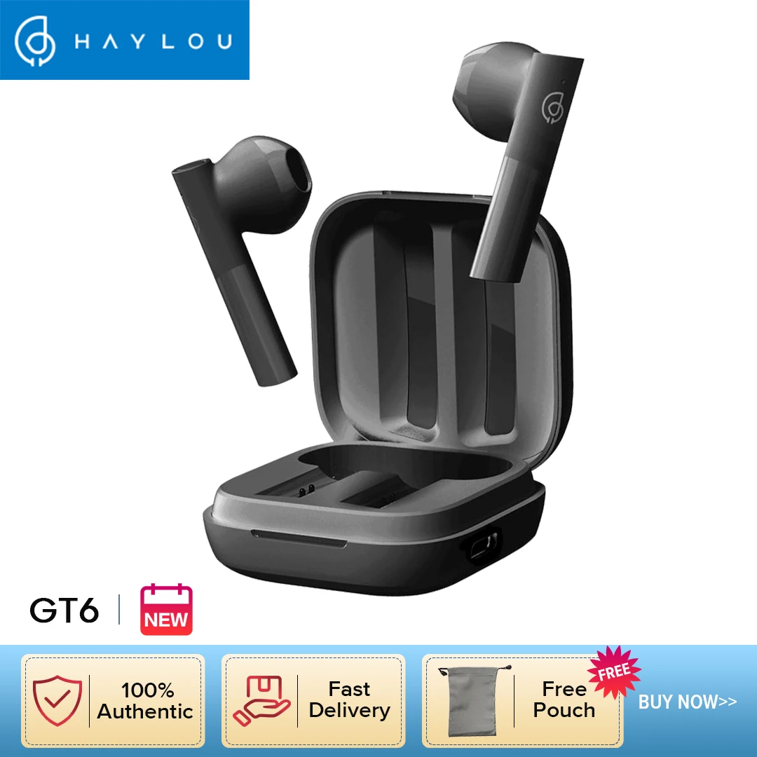 Беспроводные наушники Haylou GT6 tws с поддержкой Bluetooth 5 2 | Электроника