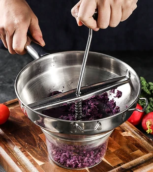 

Salt Mill Stainless Steel Rotary Food Mill Great for Making Puree or Soups of Vegetables Tomatoes Creative Home Salt Grinder