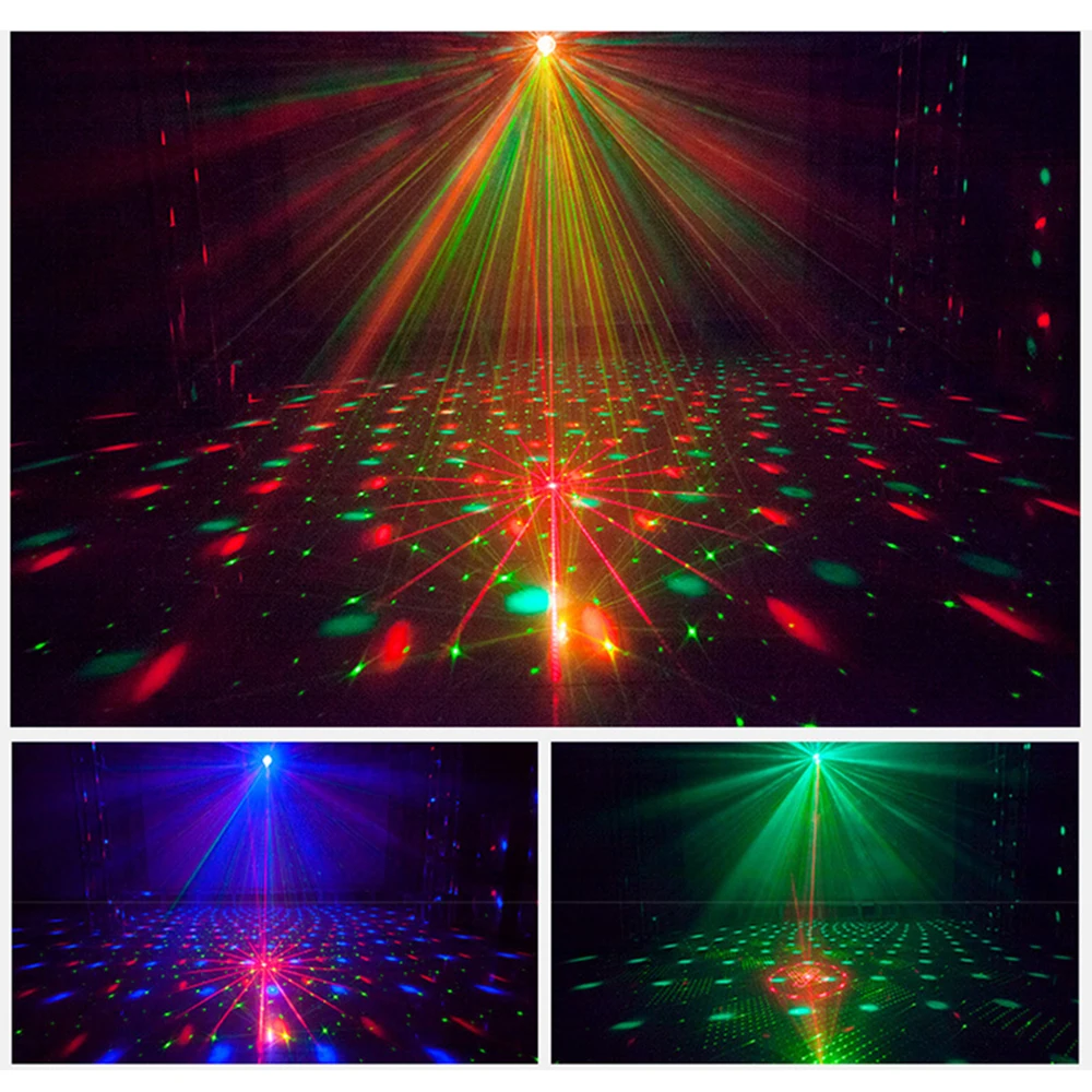 Christmas Party Decoration Led Disco Laser Light RGB Projector Lamp Bluetooth Party Lights DJ Lighting Effect for Home Wedding