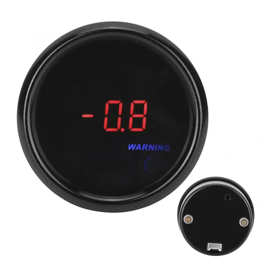 12V 2in Boost Controller Turbo Auto Digital LED Display Red Light Turbo Boost Gauge Meter Modification Car Accessories New