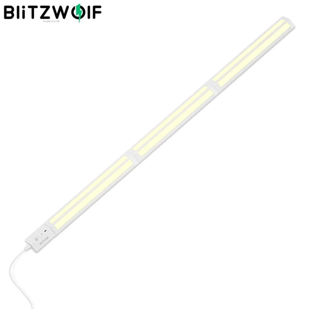 BlitzWolf BW-LT25 12 Вт 4000 к интеллектуальным автоматическим Сенсор светодиодный светильник полосы светодиодный съемным и плетение шкаф светильник с дизайнерский шов