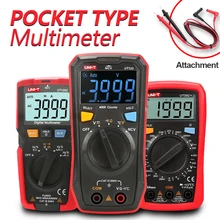 UNI-T Multimètre Numérique Professionnel Automatique Intelligent Automatique Mini Testeur De Courant Tension Température Capacimètre Rétro-Éclairage