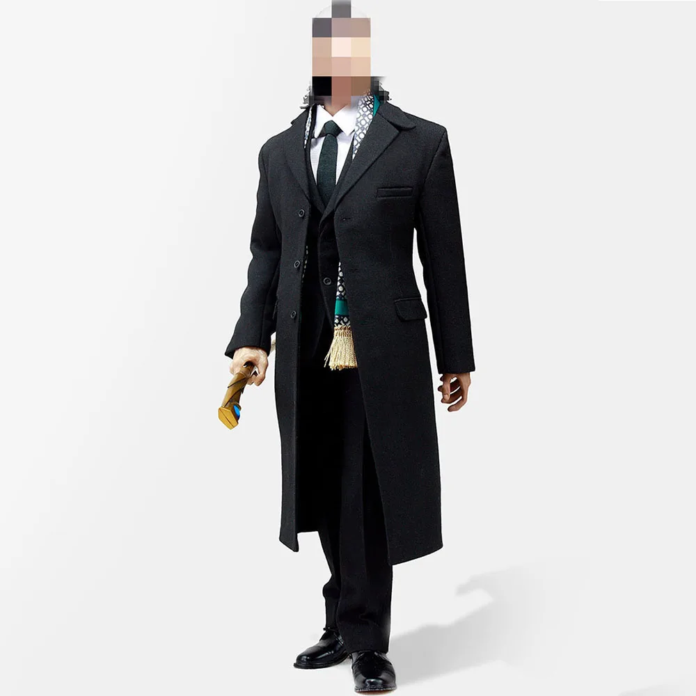 В наличии в масштабе 1/6 мужские фигурки аксессуар POPTOYS LOKIs черное пальто комплект