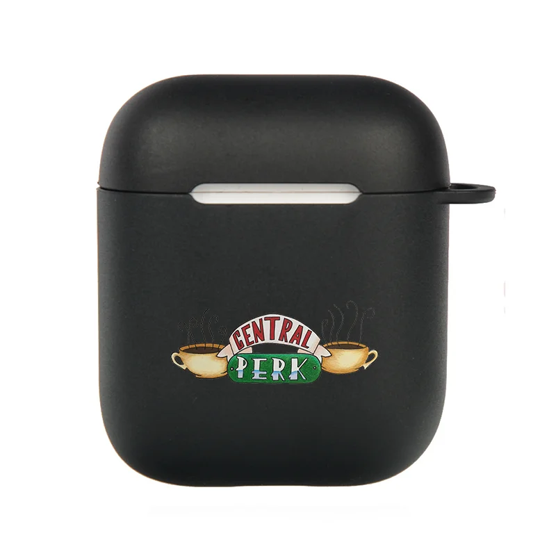 I302150 Чехол для наушников tv Friends для девочек Apple Air pods 2 чехол для зарядного устройства для AirPods 2 1 жесткий черный защитный чехол Аксессуары - Цвет: I302150