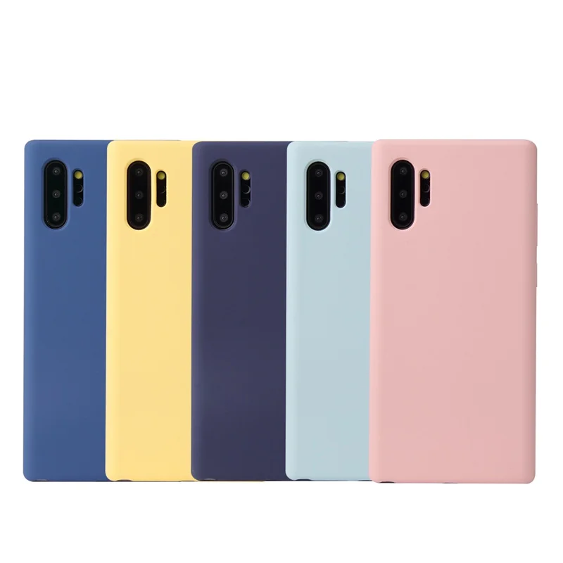 Note10 жидкий силиконовый чехол для samsung Galaxy Note 10 Plus задняя крышка мягкий чехол для телефона чехол для samsung S10 Plus S10e 10 Plus