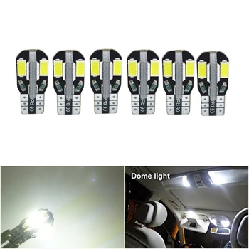 

6x W5W T10 LED Canbus Bulb 194 Led For Volkswagen VW Polo Passat B5 B6 CC Golf 4 5 6 7 Jetta MK6 Tiguan