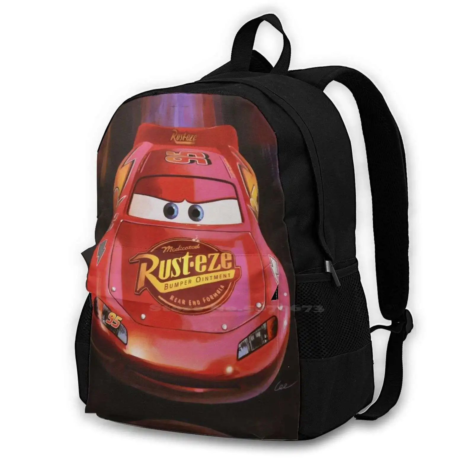 Più Veloce Che Veloce Più Veloce Di Quick Bag Zaino Per Uomo Donna Ragazze Adolescenti Auto Nere Racing Race Radiator Springs Pixar