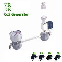 Aquarium DIY CO2 generator system kit CO2 regulator with solenoid valve bubble counter can promote the growth of aquatic plants