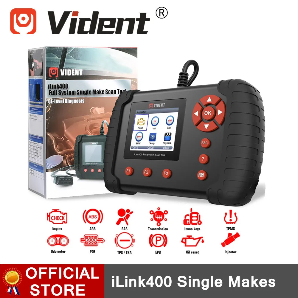 Оригинальный диагностический сканер VIDENT iLink400 для полной системы только BMW/ Mini /