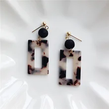 Модные популярные Серьги Геометрические прямоугольные серьги Подвески Ювелирные изделия Аксессуары