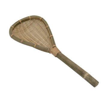 

Handmade Bamboo Woven Rice Spoon Kitchen Tools Long Handle Colander Drain Spoon for Food Household Kitchen Tool