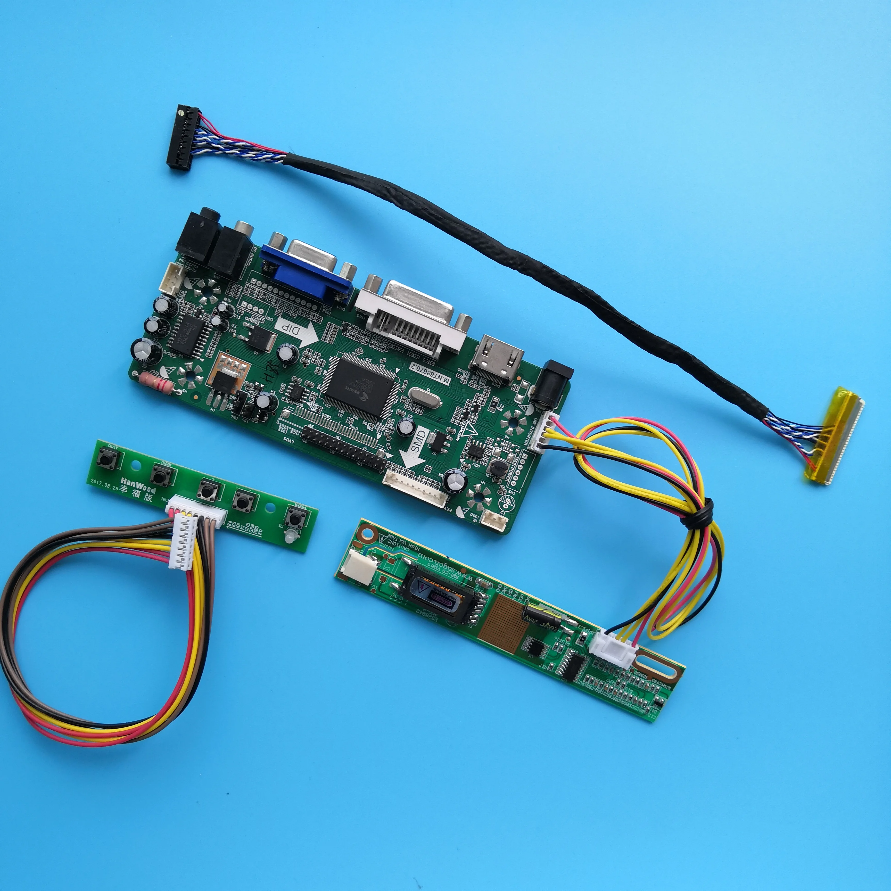 Комплект для LTN160AT02-H01 HDMI экран DVI VGA плата контроллера M. NT68676 1366 × 768 светодиодный ЖК-дисплей 1" 30pin LVDS
