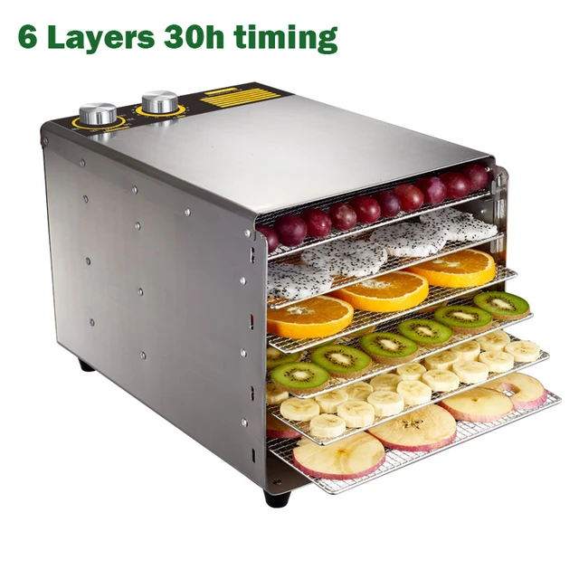 Home Fruit And Vegetable Dryer Electric Meat Drying Machine Timing  Stainless Steel Dryers 6/10/16 Layers Food Dehydrator - Dehydrators -  AliExpress