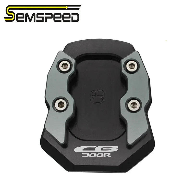 Gray Semspeed CB300R запчасти для мотоцикла с ЧПУ боковая подставка увеличитель подставка расширение пластина Накладка для Honda CB 300R - Цвет: Gray