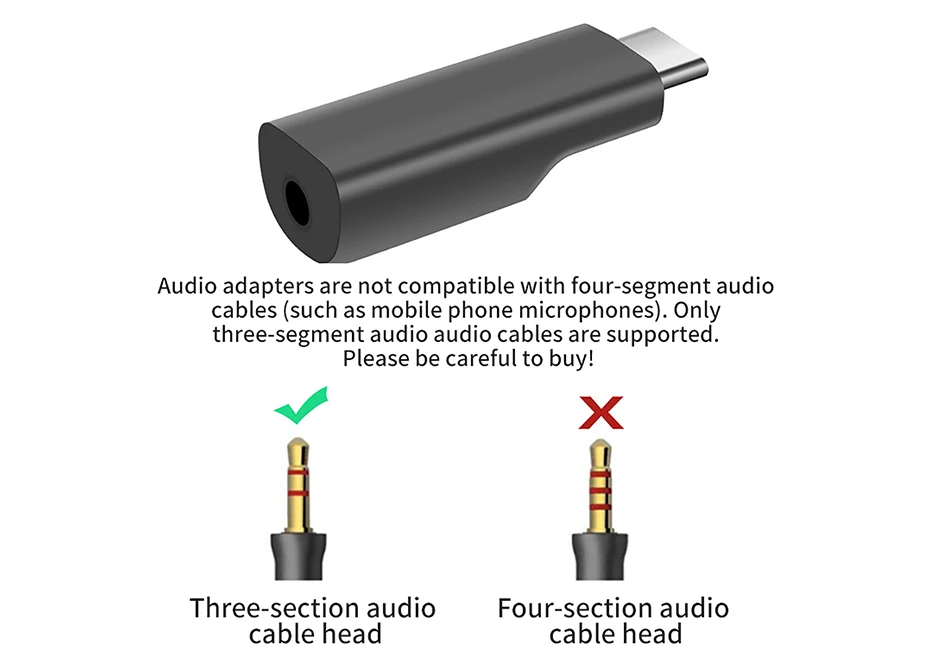 Type-C аудио адаптер для Dji Osmo карманная запись видео и аудио Vlog внешний 3,5 мм микрофонный адаптер