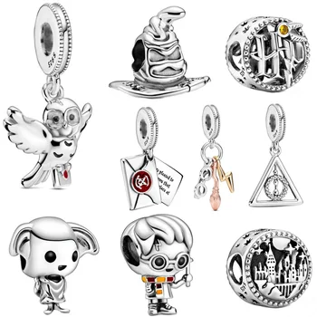 

2020 New Potter Collection Charms Beads fit Original Pandora Charm Bracelet for DIY Jewelry Making gift