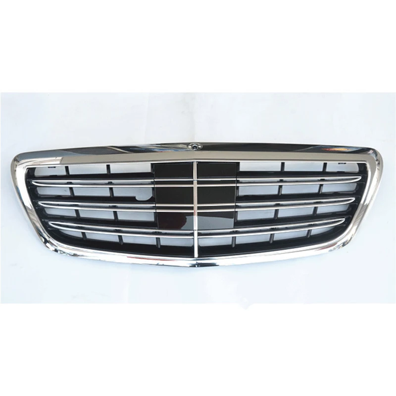 

For Mercedes-Benz S-Class W222 AMG S65 S300 S400 S500L Car styling Middle grille ABS plastic front grille vertical bar