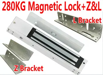 

280KG,600lbs Door Magnetic Lock+Z- Bracket+L- Bracket for access control system, One side Magnetic part kit