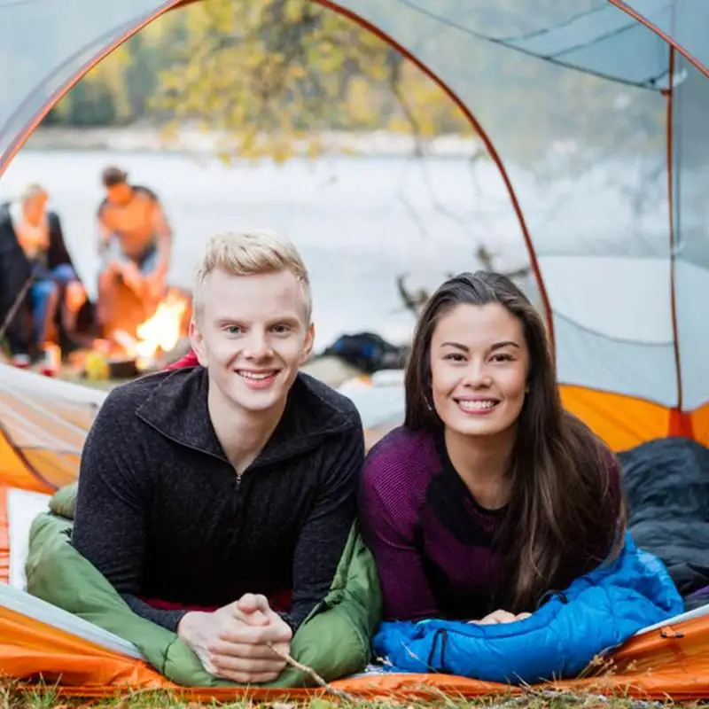 Спальный мешок для кемпинга с крышкой легкий 1 кг весна осень молния конверт альпинизмом спальный мешок для путешествий на открытом воздухе Пешие прогулки