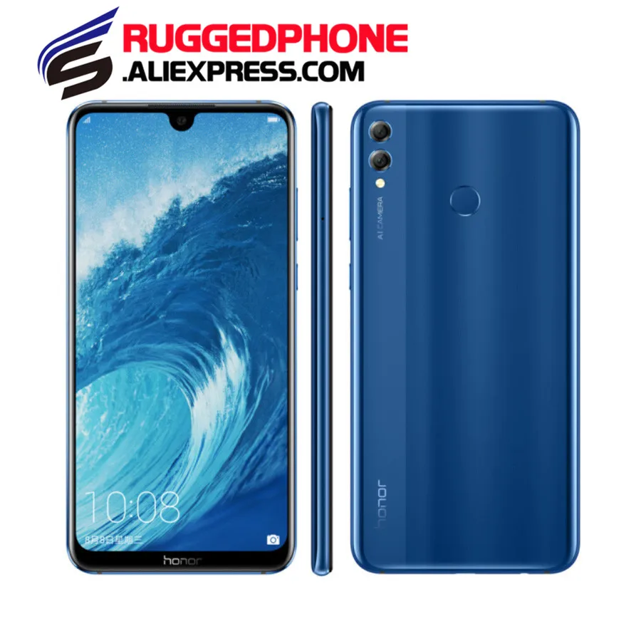 Смартфон HONOR 8X Max с глобальной прошивкой, 6 ГБ, 128 ГБ, большой экран 7,12 дюйма, 5000 мА/ч, большая батарея, Snapdragon 660, двойная камера, OTG, LTE, телефон