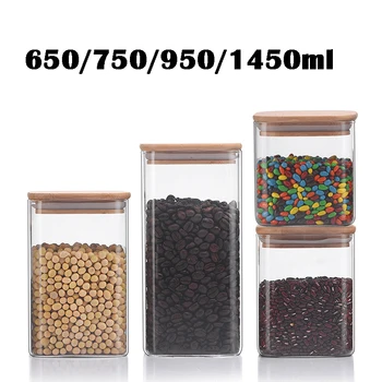 

Candy Jar for Spices Glass Transparent Container Glass Jars with Lids Cookie Jar Kitchen Jars and Lids Small size