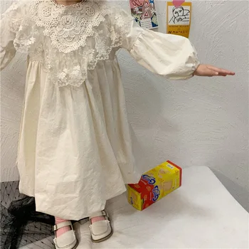 

white girl lace dresses 2020 spring kids cotton dress cute princess dress Children clothes wholesale 6 pcs/lot