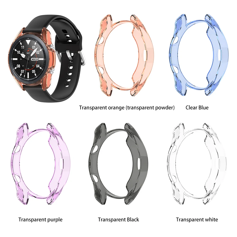 Защитный чехол из ТПУ рамка для Samsung Galaxy Watch3 lte 41 мм 45 Защитное стекло экрана SM
