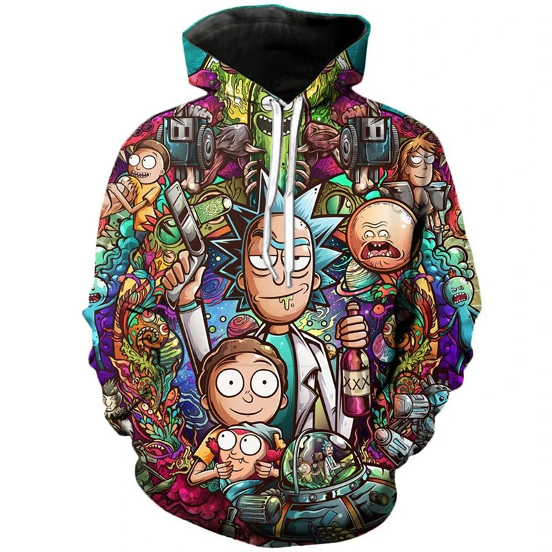 Camiseta де Рик и Морти толстовки jml2 искусство 3D унисекс Толстовка мужская брендовая Толстовка Повседневный Спортивный костюм пуловер Аниме Толстовка