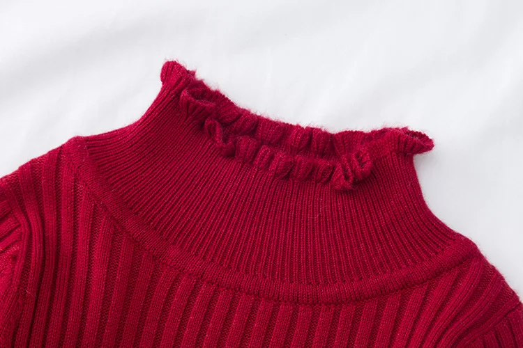 VIDMID/Зимний хлопковый свитер для маленьких девочек; Осенняя детская одежда для мальчиков; пуловер; вязаный однотонный Детский свитер; 7050