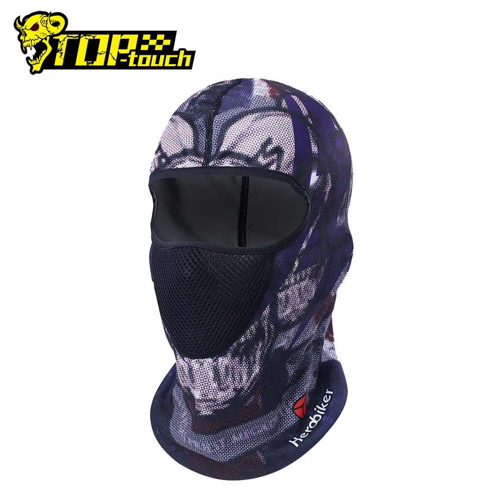 HEROBIKER Motorcycle Face Mask Balaclava Face Shield Moto Mask Summer
