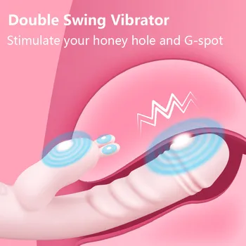 G Spot Dildo Rabbit Vibrator Dual Vibration Vagina Clitoris Massager Sex toys for Woman Silicone Vibrators for Women Sex Toys 4