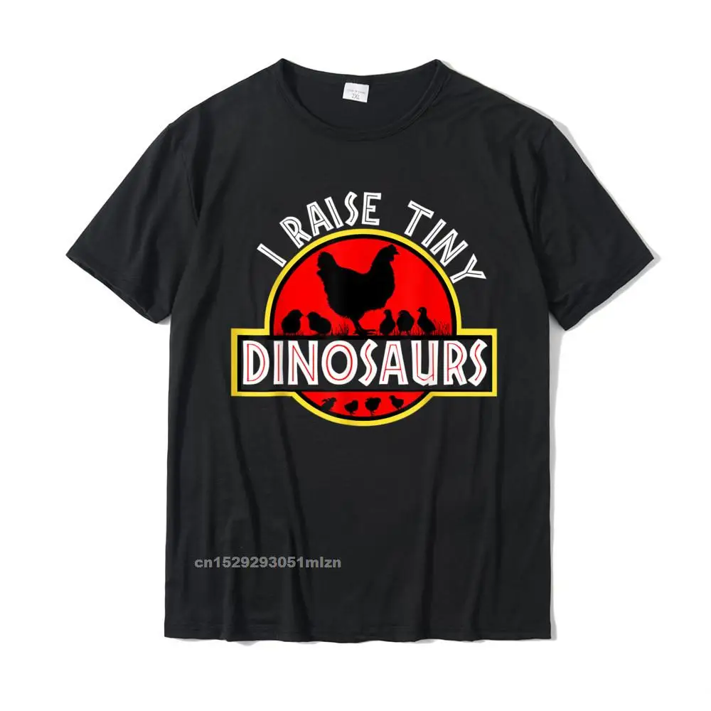 Prevailing Mens Tops Shirt Camisa Summer T-shirts 100% Cotton Short Sleeve Fashionable Top T-shirts Crew Neck Wholesale I Raise Tiny Dinosaurs Shirt Cute Funny Chicken Lover Women T-Shirt__4615 black
