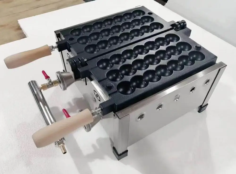 Gas Type Electric Skewer Waffle On A Stick Machine Sugarcoated Haws