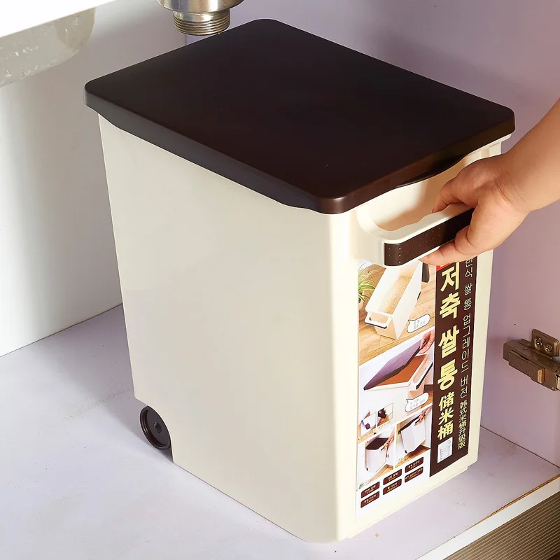 Rice Storage Box Sealed Moisture-Proof Large Capacity Grain Flour Container K L3 