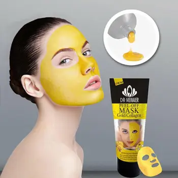 

60g Face Mask High Moisture Anti Aging Remove Wrinkle Go Blackhead Acne Korean 24K Yellow Gold Collagen Face Mask