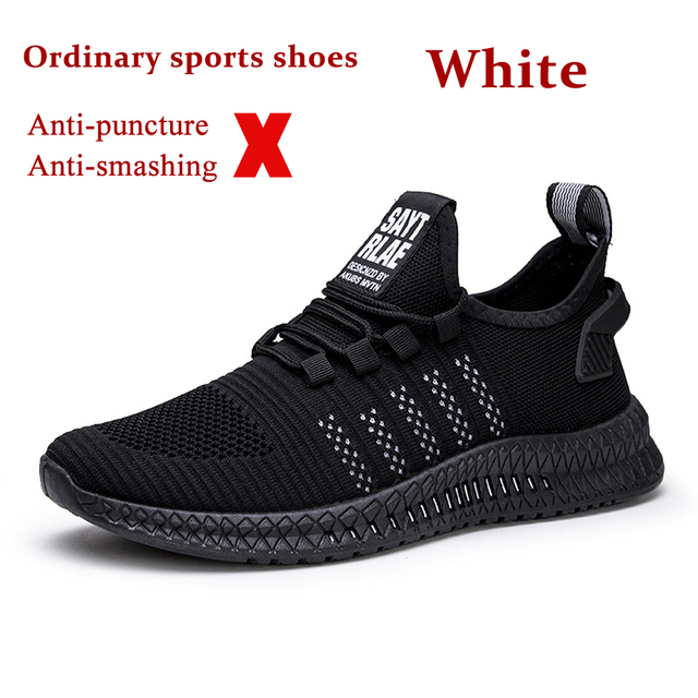 Safety Shoes Steel Toe Construction Protective Footwear Lightweight 3D Shockproof Work Sneaker Shoes for Men or Women